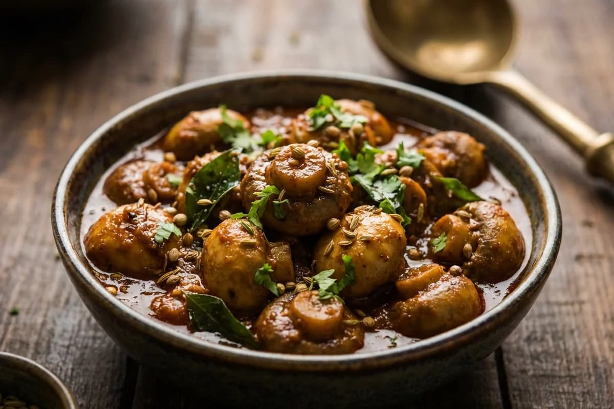Mushroom Chettinad Gravy