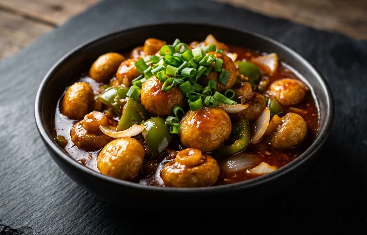 Mushroom Manchurian Gravy