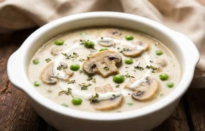 Mushroom Matar Malai