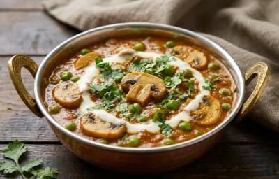 Mushroom Matar Masala
