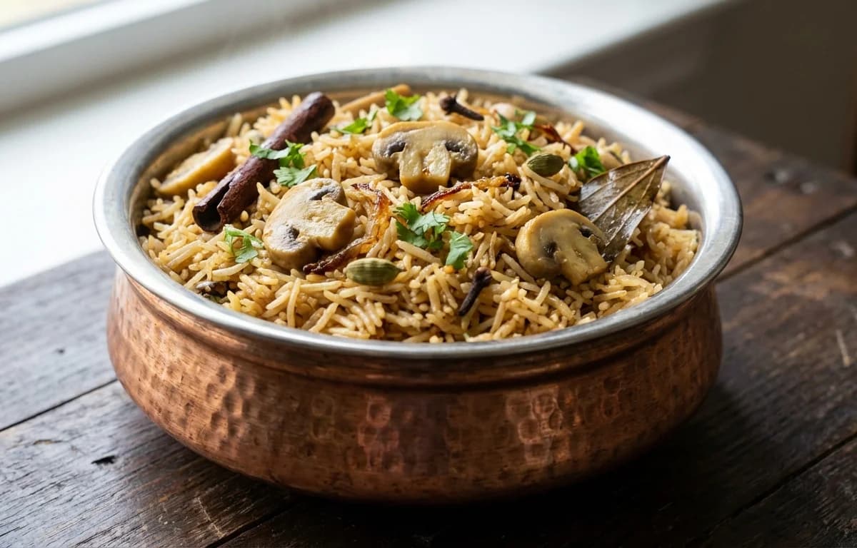 Mushroom Pulao