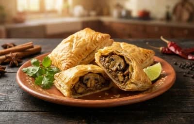 Mushroom Xacuti Puffs