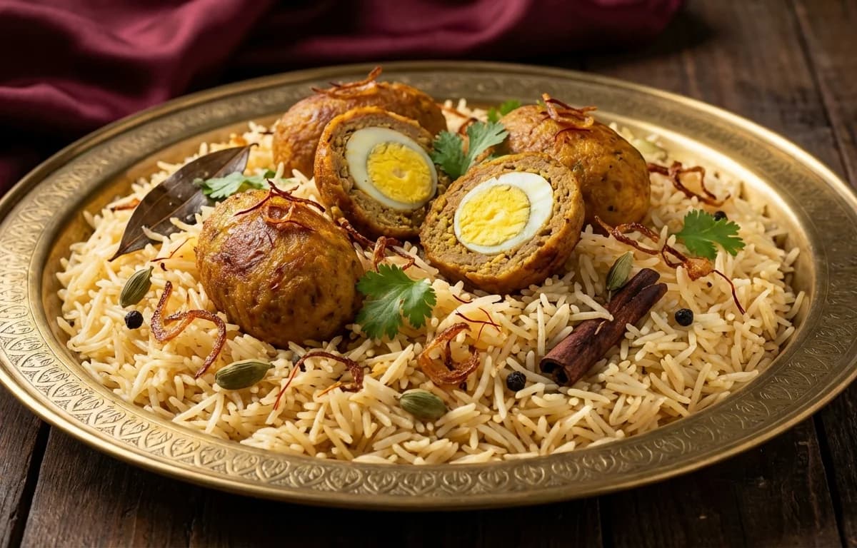 Nargisi Kofta Pulao