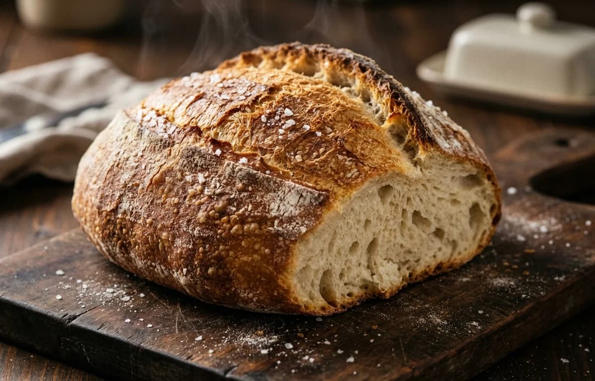 No-Knead Crusty Bread