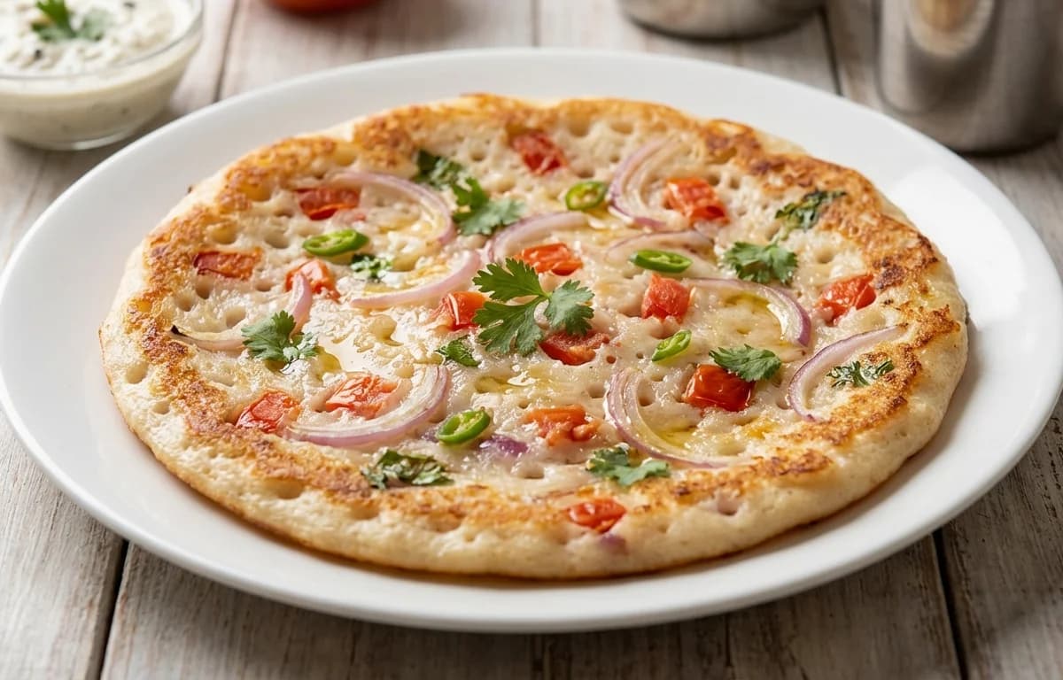 Onion Tomato Uttapam