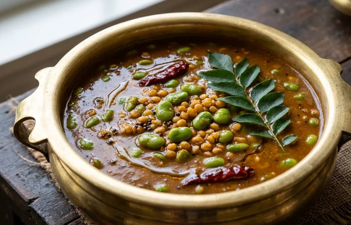 Pachai Mochai Kuzhambu