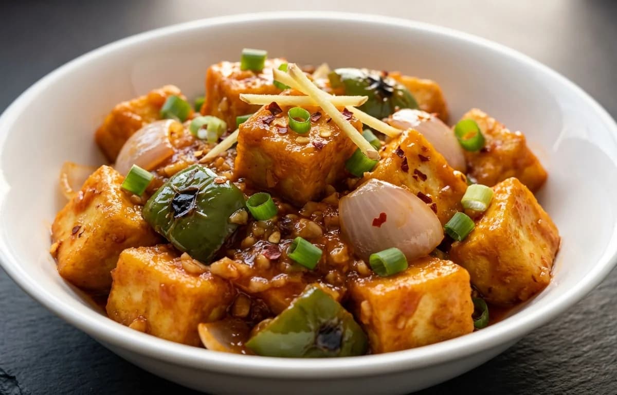Paneer in Hot Garlic Sauce
