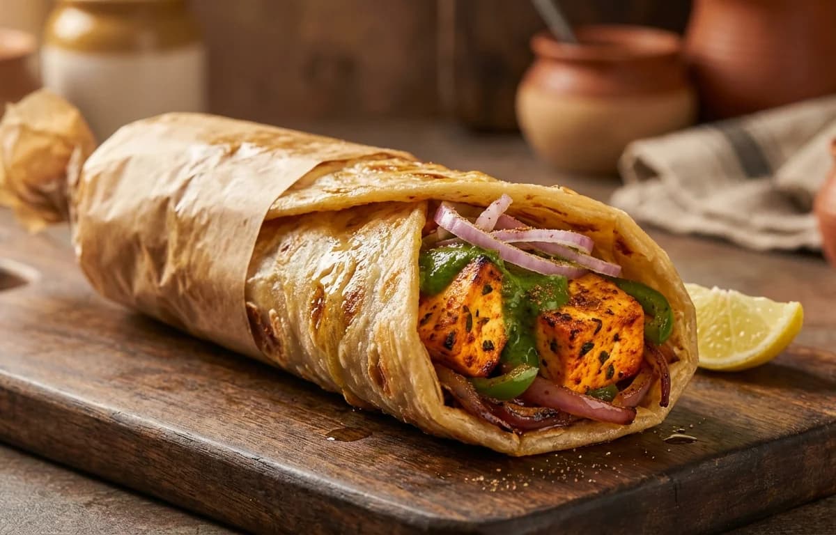 Paneer Tikka Kathi Roll