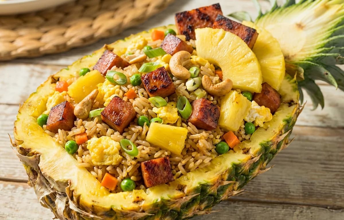 Pineapple Fried Rice with Spam