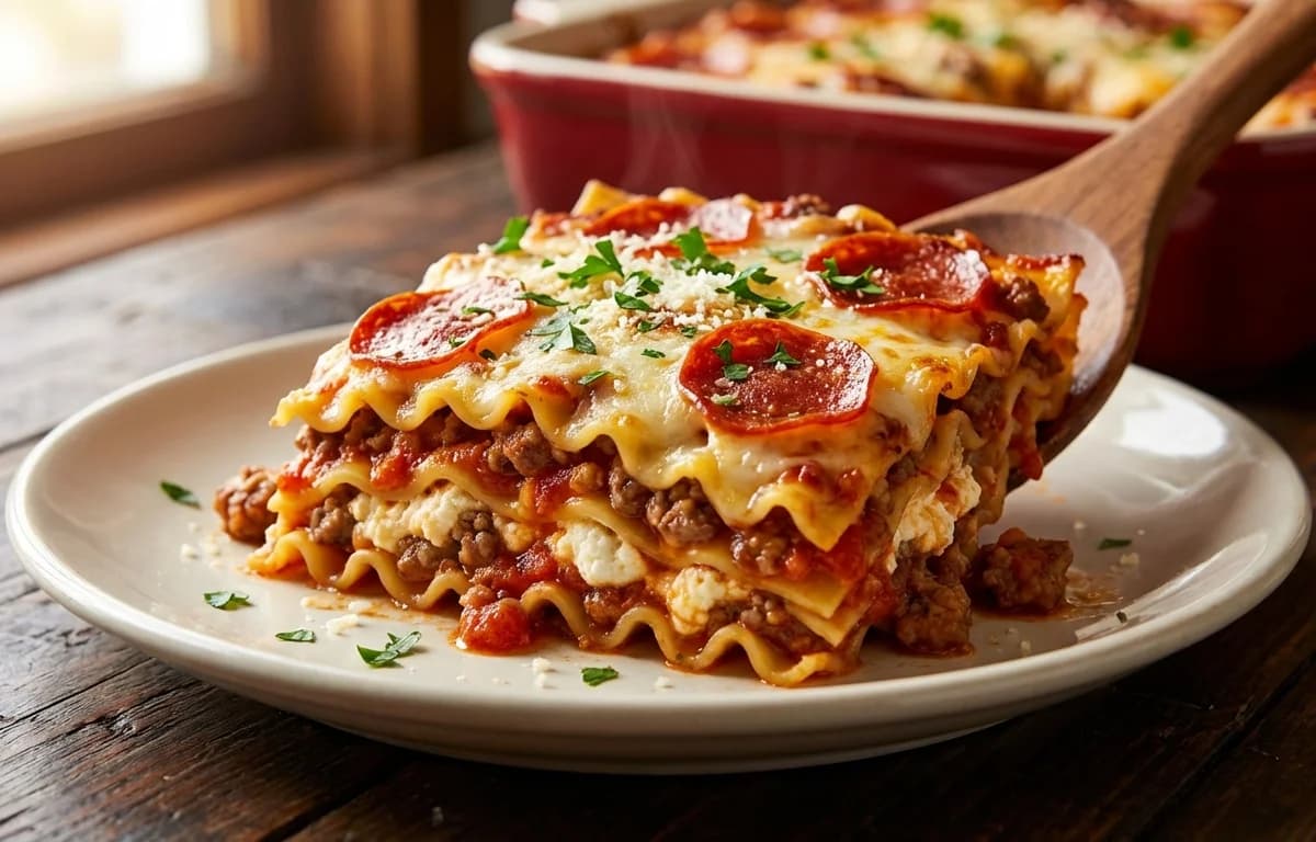 Pizza Lasagna Casserole