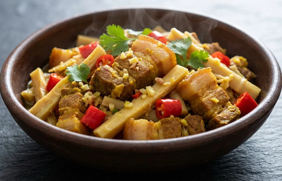 Pork with Fermented Bamboo Shoot