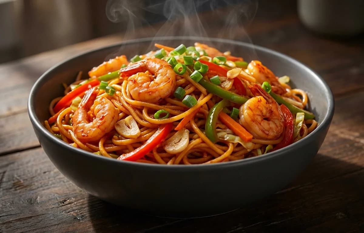 Prawn Schezwan Noodles