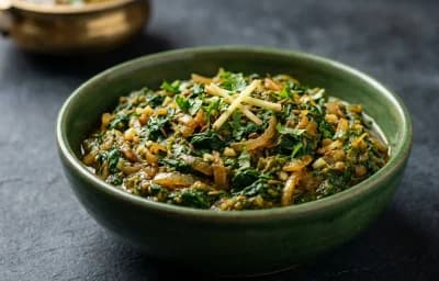 Saag Bhujia