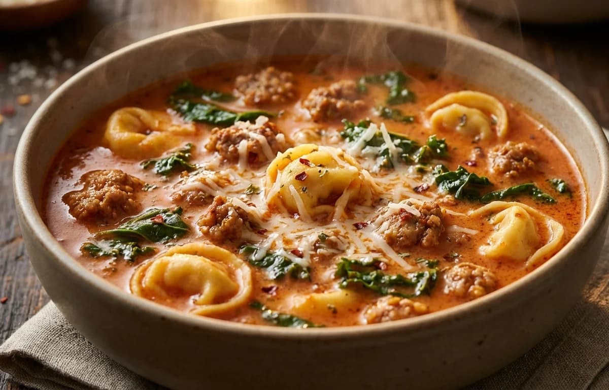 Sausage and Tortellini Soup