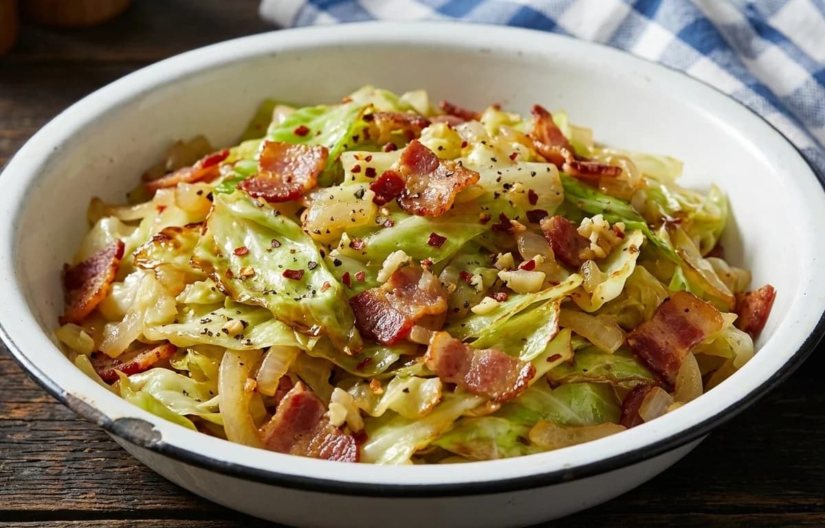 Sautéed Cabbage with Bacon