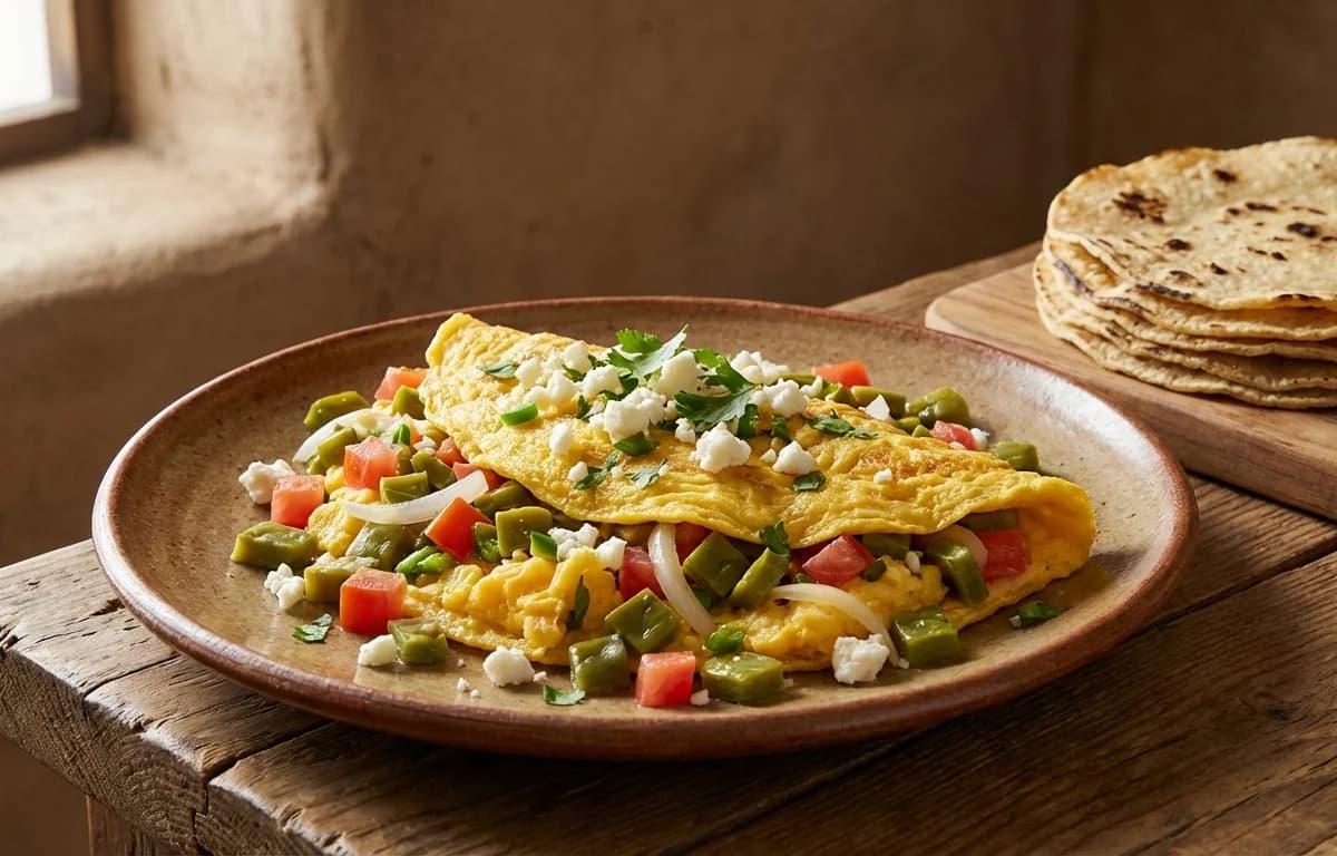 Scrambled Eggs with Nopales