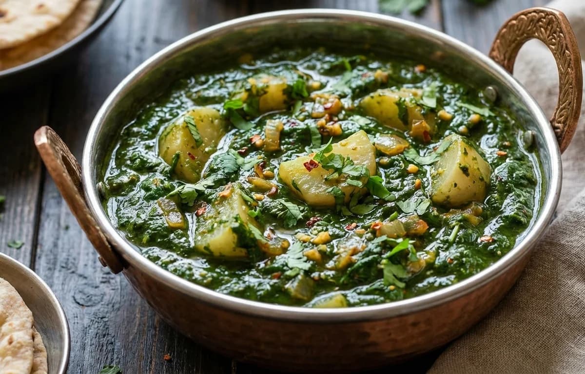 Shalgam Palak Sabzi
