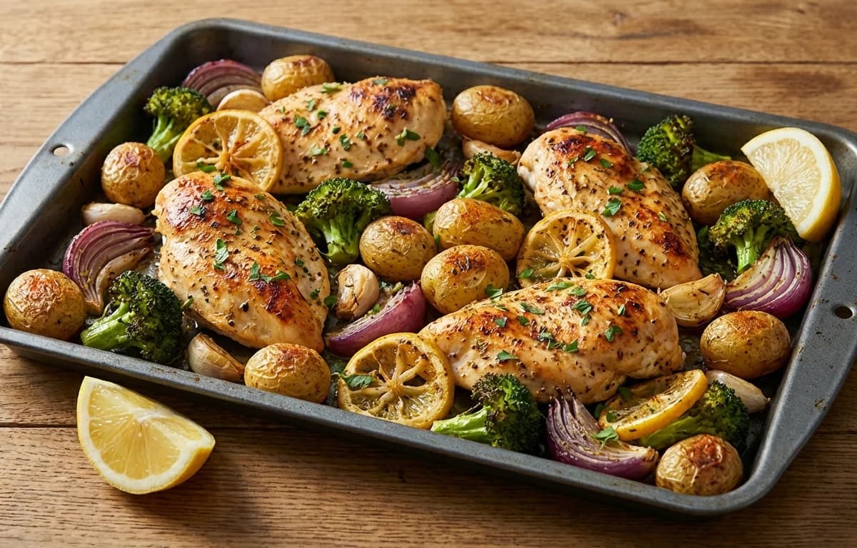 Sheet Pan Lemon Chicken
