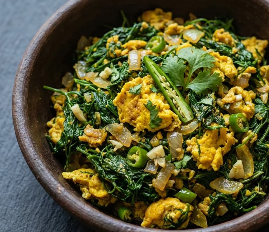 Shepu Bhaji Anda Bhurji