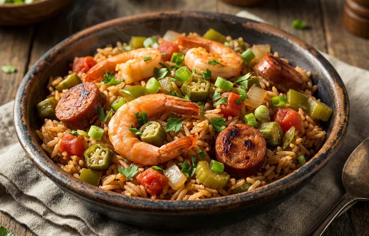 Shrimp and Sausage Jambalaya