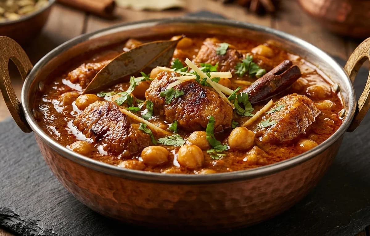 Soya Chaap Chola Curry