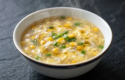 Sweet Corn Egg Drop Soup
