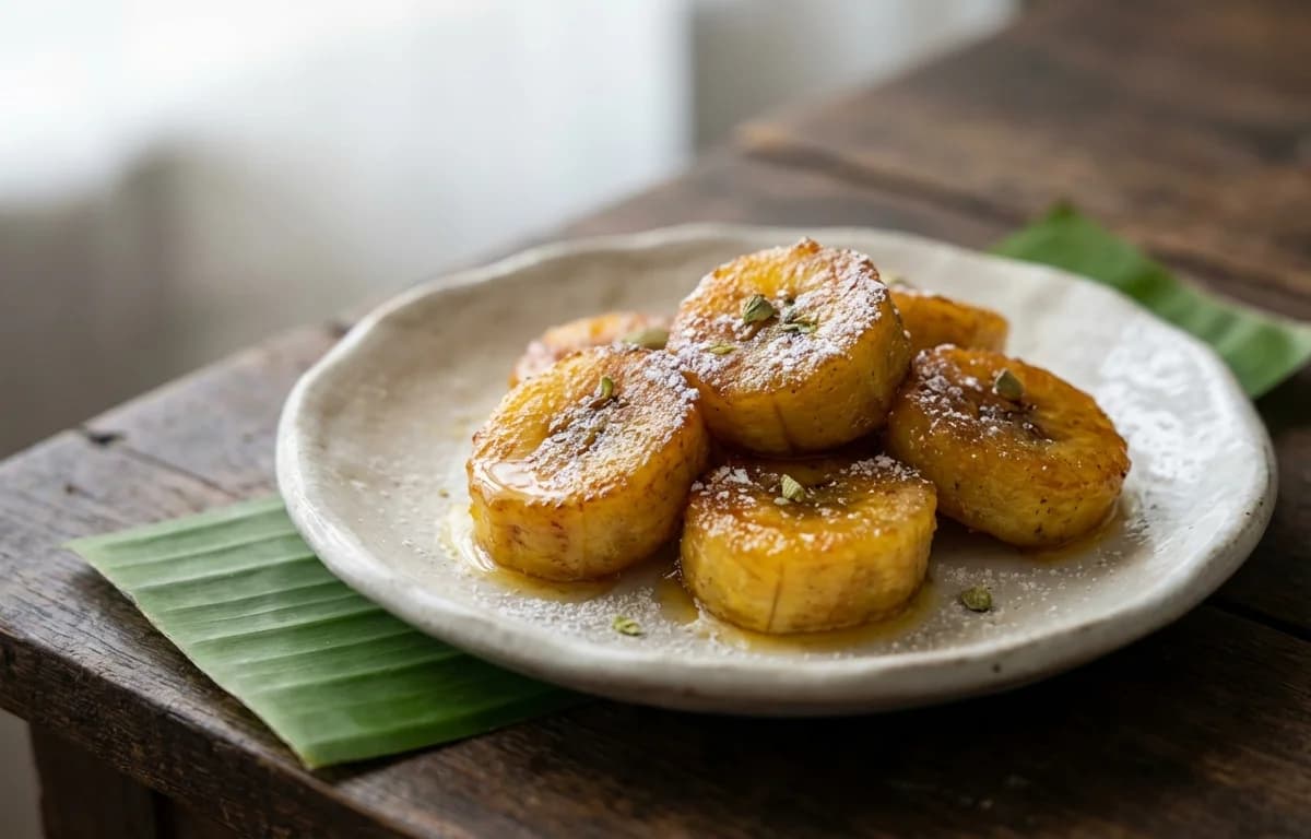 Sweet Fried Banana Slices