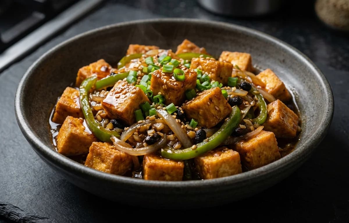 Tofu in Black Bean Sauce