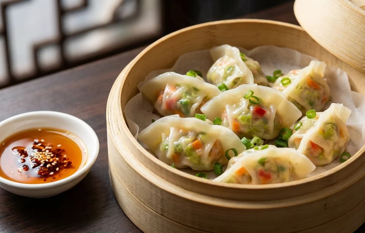 Vegetable Steamed Wontons