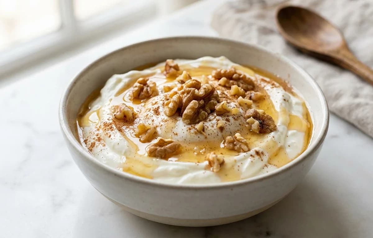 Yogurt with Honey and Walnuts