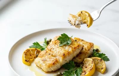 Pan-Seared Cod with Lemon and Herbs