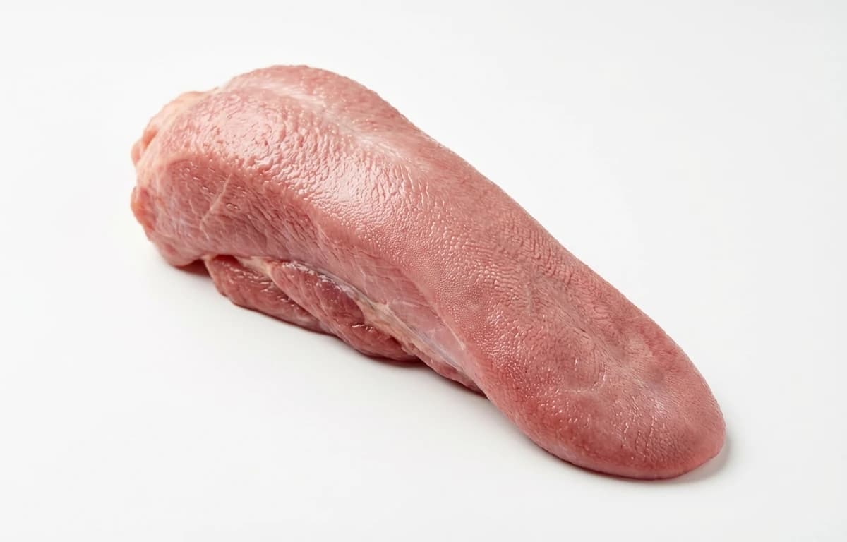 raw pork tongue
