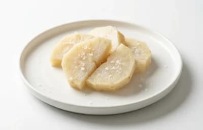 boiled salted celeriac