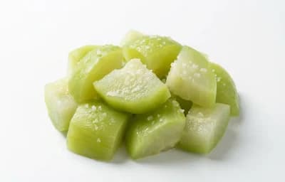 boiled salted chayote