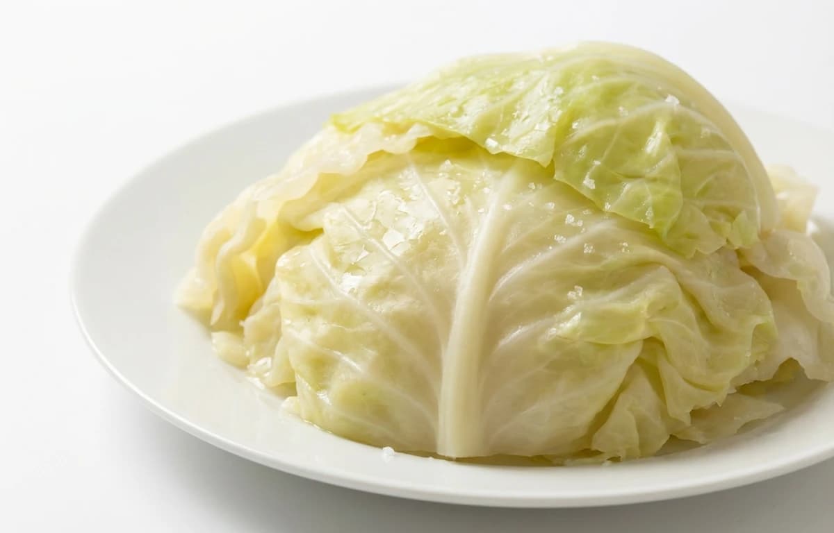 boiled salted common cabbage