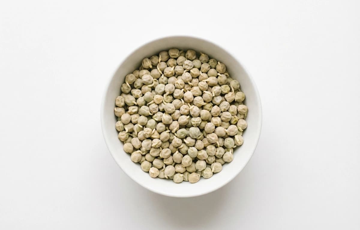 boiled unsalted sprouted peas