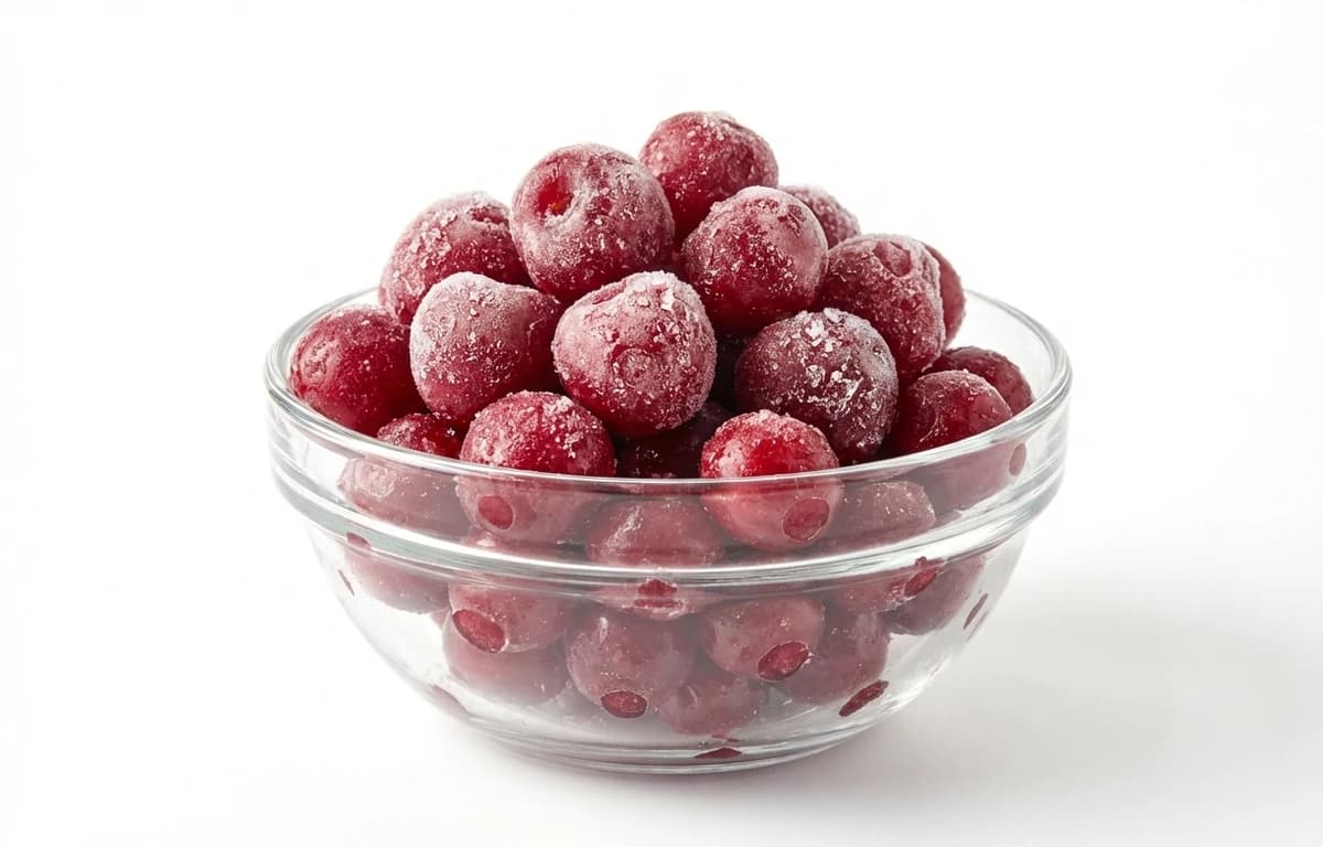 frozen unsweetened sour red cherries