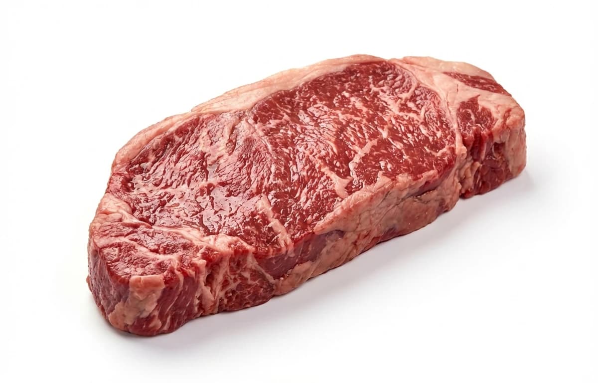 raw top sirloin steak