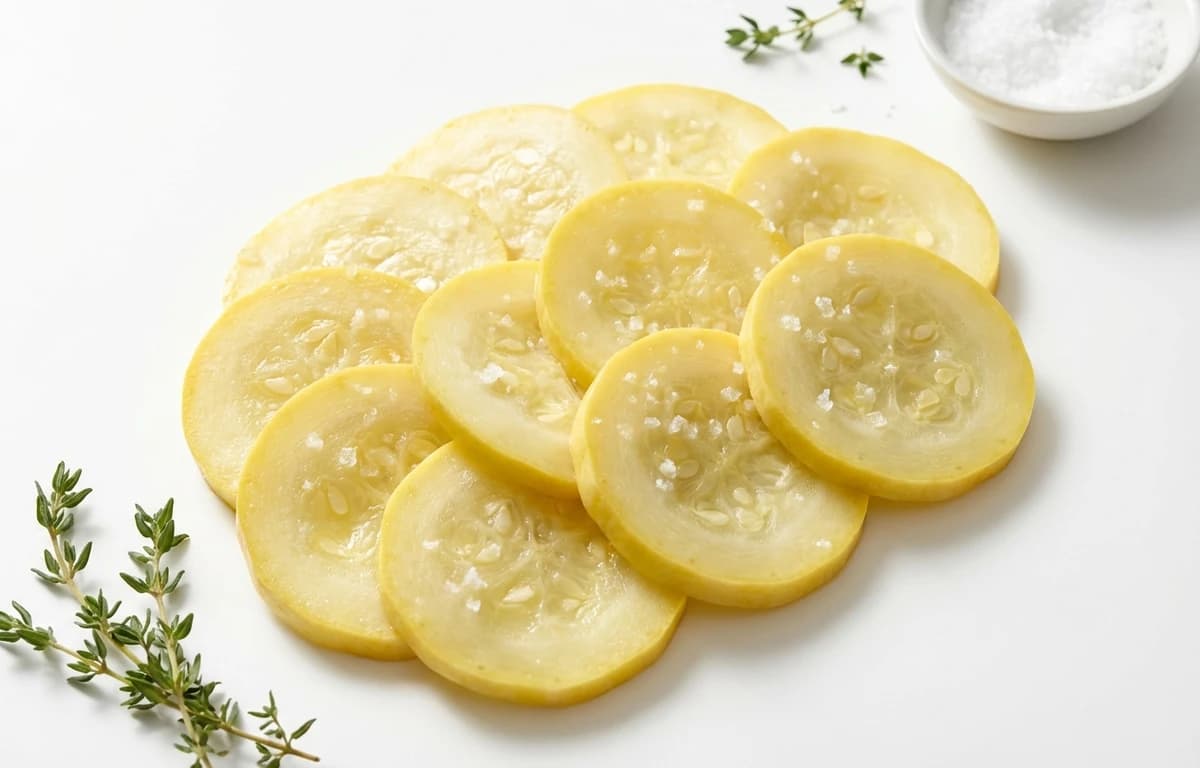 boiled salted crookneck squash