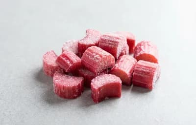 frozen raw rhubarb