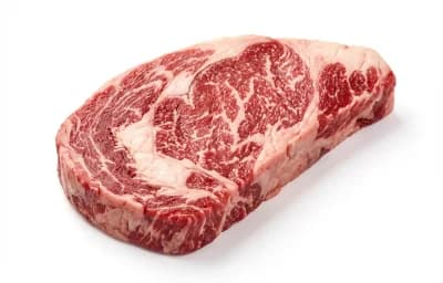 raw ribeye steak