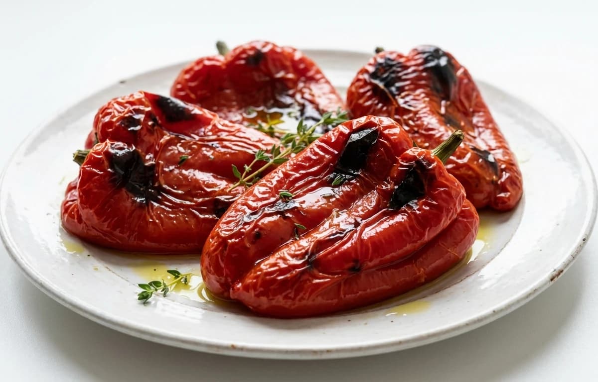 roasted red peppers
