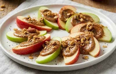 Apple Slices with Almond Butter Menopause