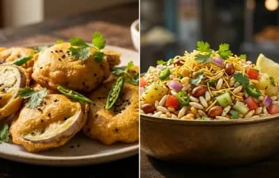 Beguni with Jhal Muri