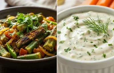 Bhindi Fry with Ranch Dip