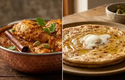 Chicken Masala with Paratha