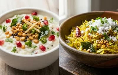 Curd Rice with Cabbage Poriyal with Whole-Wheat Phulka