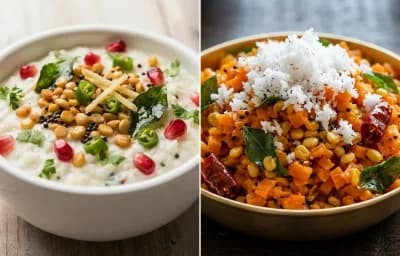 Curd Rice with Carrot Poriyal with Phulka