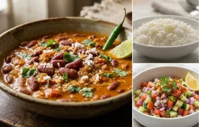 Goan Rajma Curry with Steamed Basmati Rice
