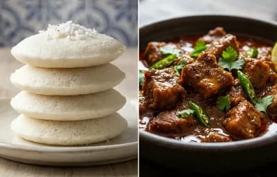 Goan Sanna with Mangalorean Pork Bafat